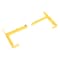 Vestil Steel Trailer Wheel Lock, 24 X 35 Usable, For Use On Dual Tires, Yellow TWL-2435 - alternate 4